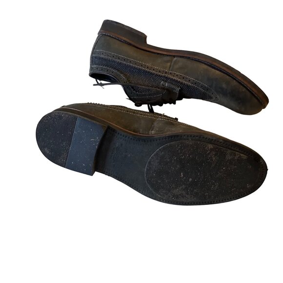 GH Bass & Co gray loafer Oxford Bass-Will leather and fabric size 10.5 M main image 5